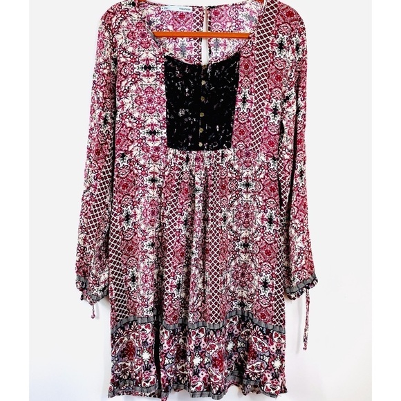 Maurices Long Split Sleeve Dress EUC Knee Length - Picture 1 of 8